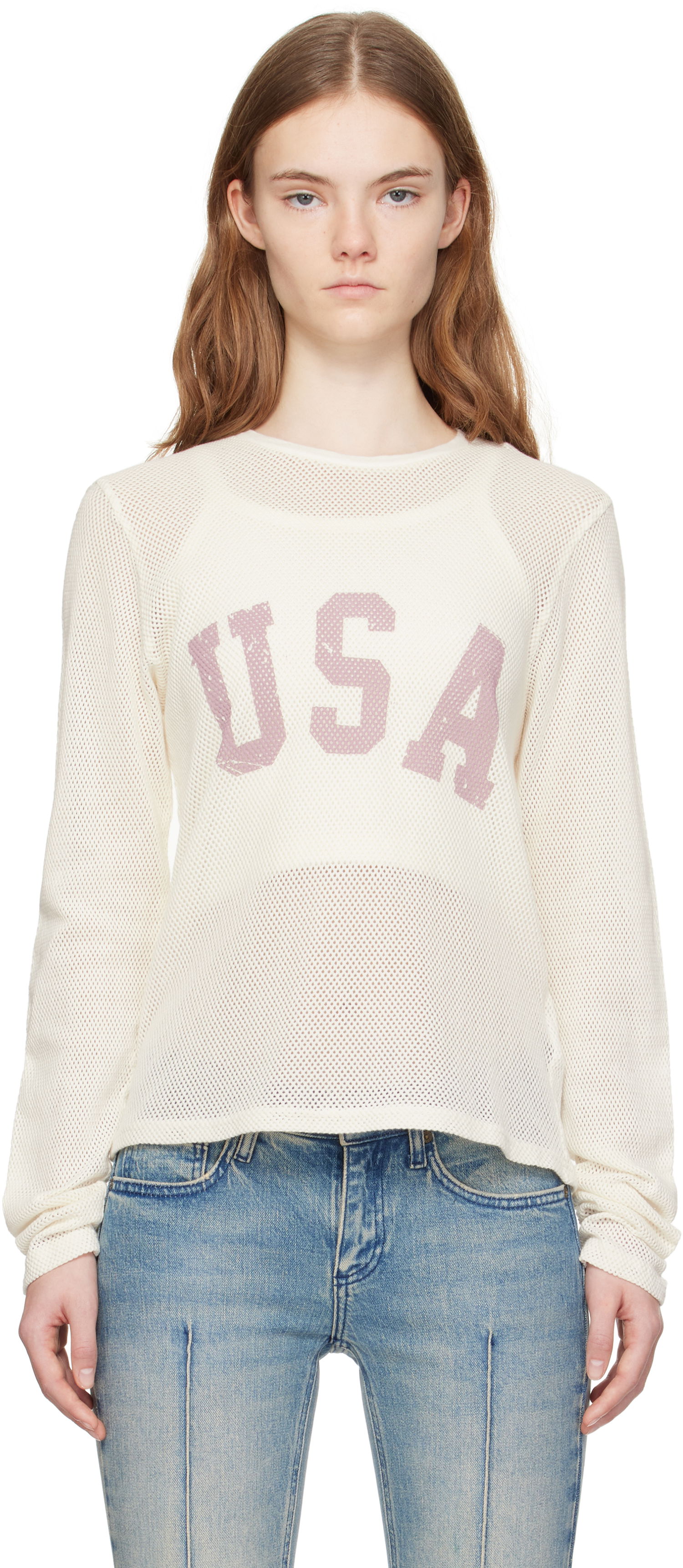 T-shirt GUESS GUESS Front Lettering T-Shirt Hvid | M4BP03KC4H0, 0