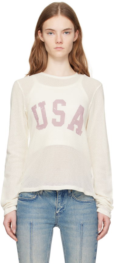 T-shirt GUESS GUESS Front Lettering T-Shirt Hvid | M4BP03KC4H0, 0