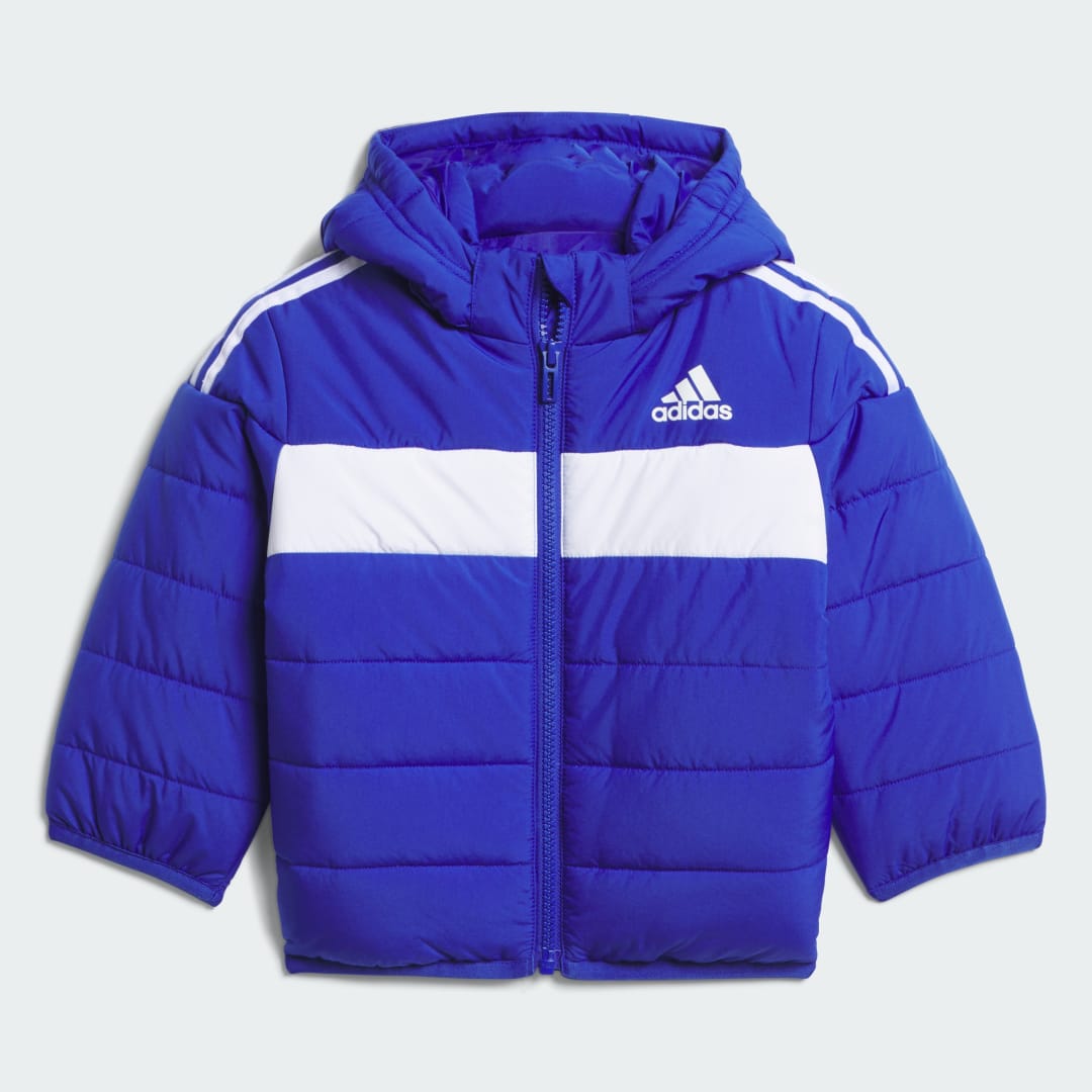 Puffer jakke adidas Performance Padded Hooded Jacket Blå | JJ0625, 0