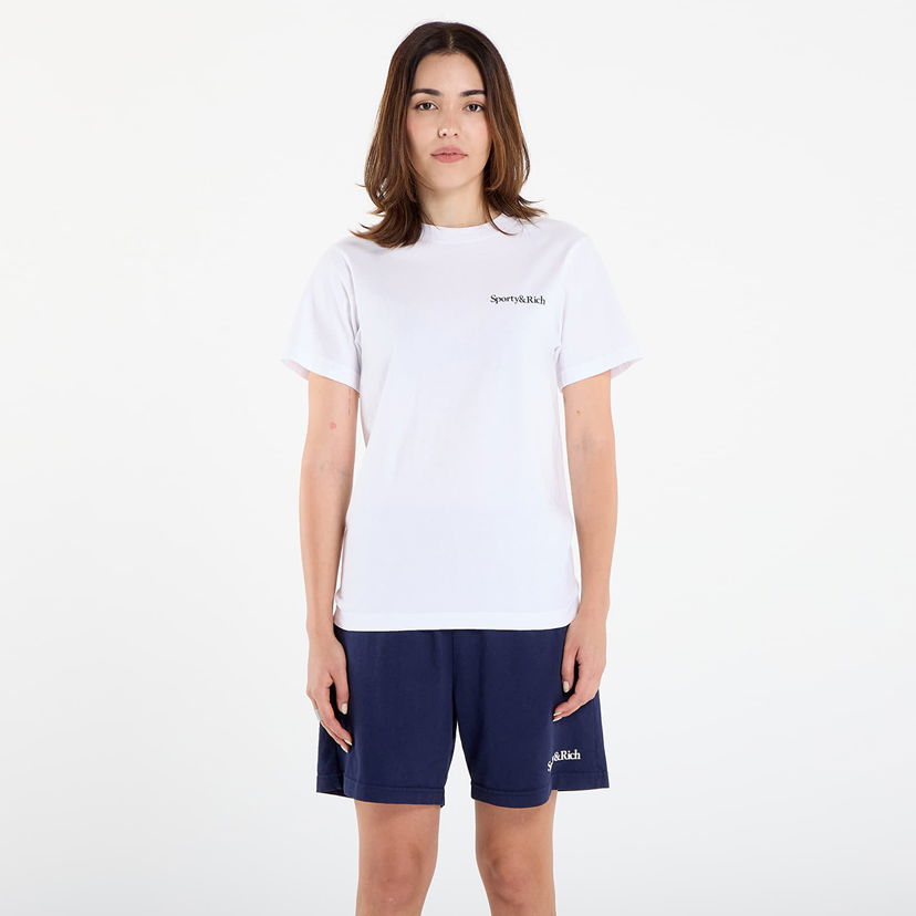 T-shirt Sporty & Rich Health Is Wealth T-Shirt UNISEX White Hvid | TO043602006WH01