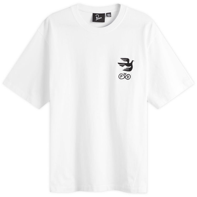 T-shirt By Parra Parra Infinite Bird Logo T-Shirt, Size Large Hvid | 54215-WHT