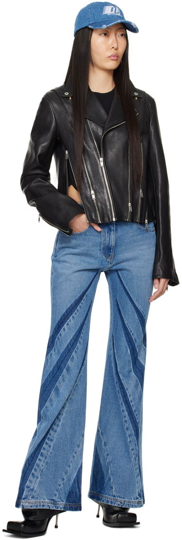 Jakke Dion Lee Cropped Leather Biker Jacket Sort | C4048P23, 3