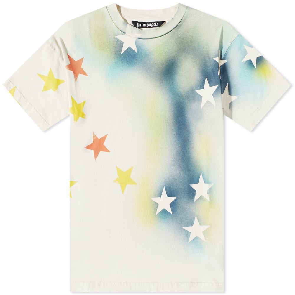 T-shirt Palm Angels Sprayed Stars Tee Flerfarvet | PMAA072S23JER0080184, 0