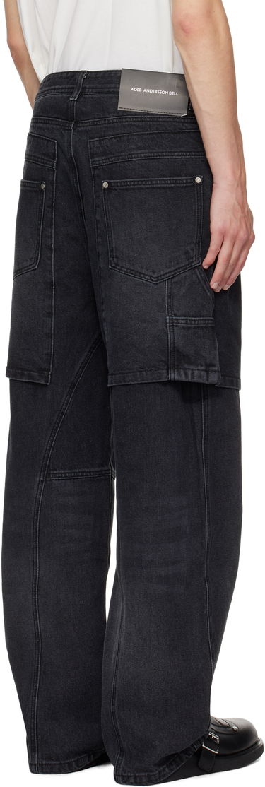Jeans Andersson Bell Raptor Layered Wide-Leg Jeans Sort | apa838u, 2