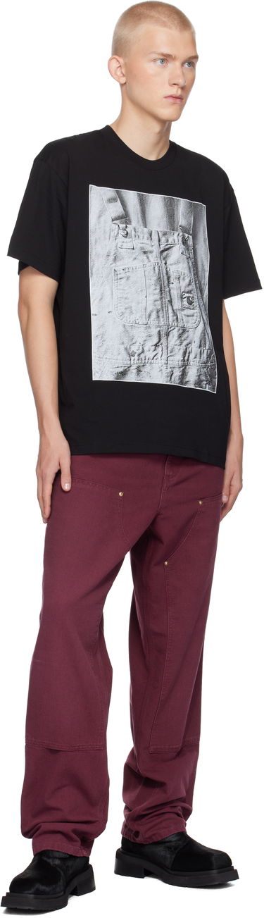 T-shirt Carhartt WIP Black BIB Graphic Print T-Shirt Sort | I033962, 3