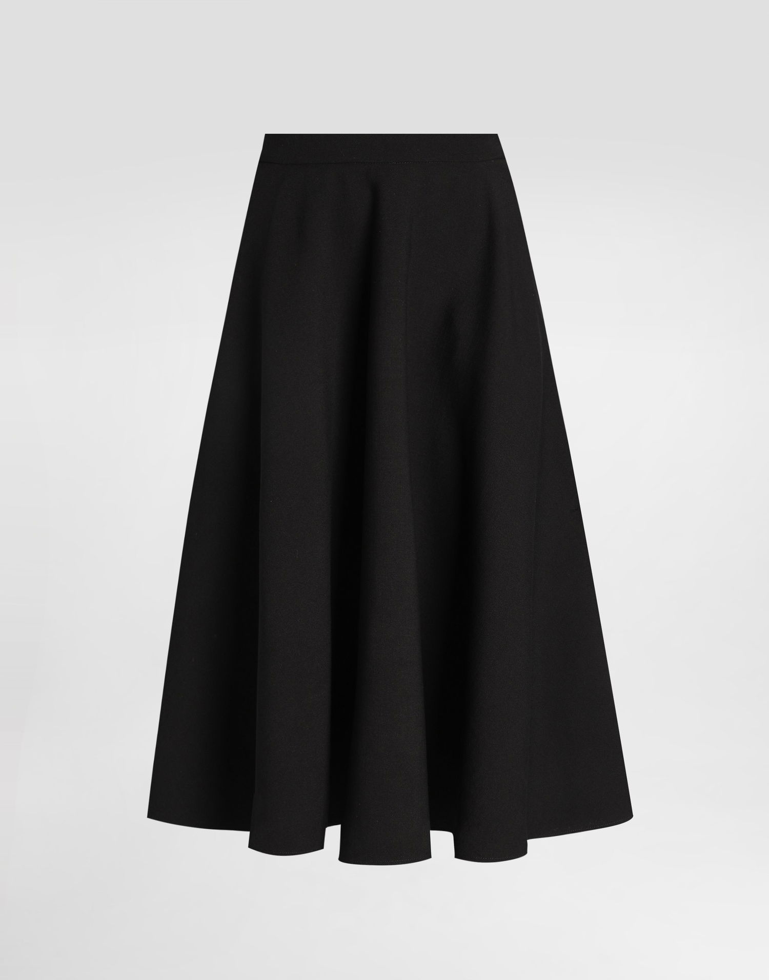 Nederdel Dolce & Gabbana Dolce & Gabbana Wool Midi A-Line Skirt Sort | F4C02TGDCSXN0000, 0