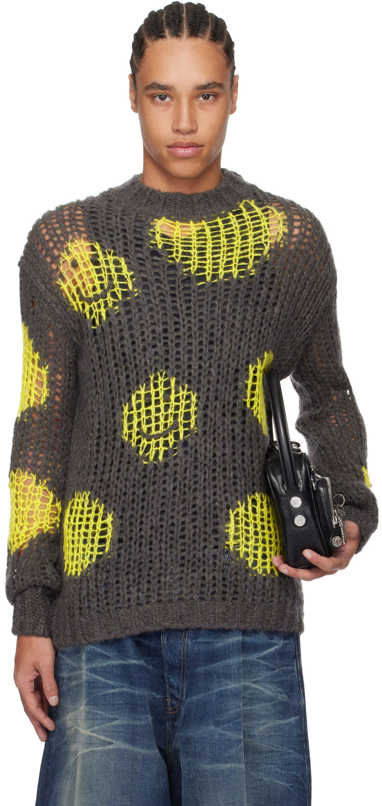 Sweater Acne Studios Acne Studios Embroidered Mohair Sweater Grå | A60576-, 0