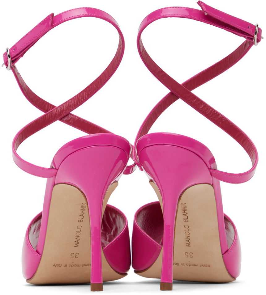 Skopleje Manolo Blahnik Manolo Blahnik Hourani 105 Heeled Sandals Lyserød | 123-2189, 1
