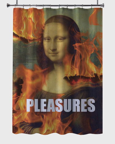Home decor Pleasures Burning Mona Lisa Shower Curtain Flerfarvet | P25SU072ULTI, 2