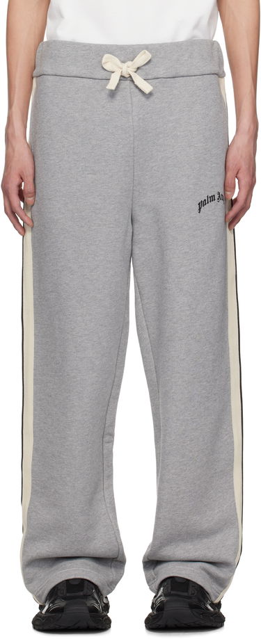 Joggingbukser Palm Angels Palm Angels Curved Logo Sweatpants Grå | PMCH02BS25FLE0010810, 0