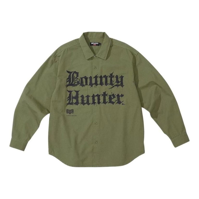 Skjorte Supreme Ripstop Shirt by Hunter Grøn | SUP-FW23-115