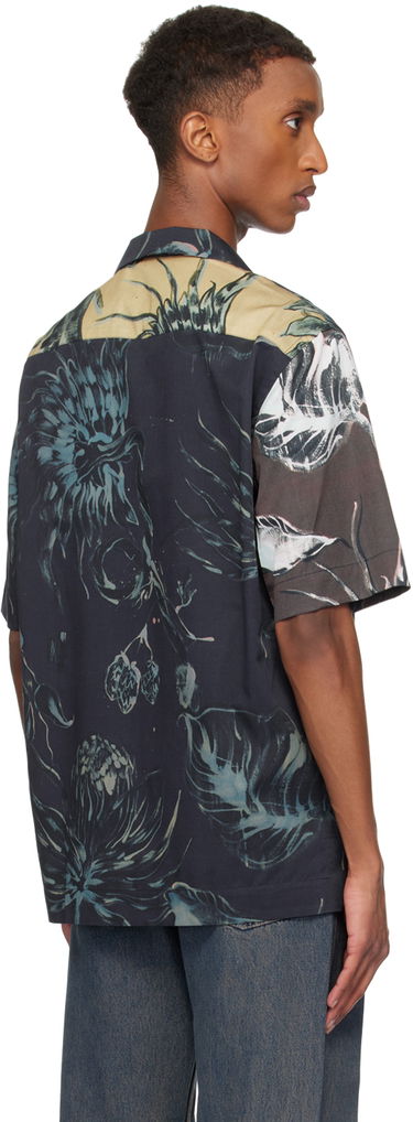 Skjorte Paul Smith Paul Smith Mixed Panel Thistleberry Print Shirt Flerfarvet | M1R-905UM-N02517-47, 2