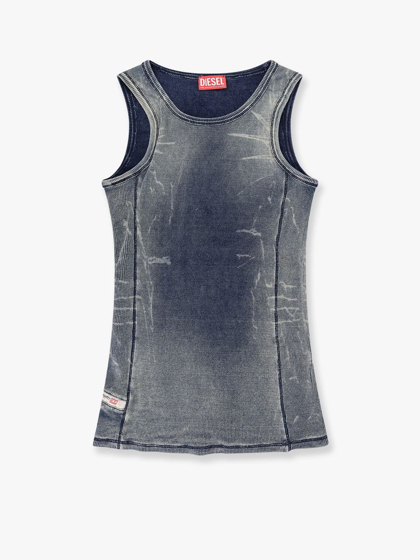 Tanktop Diesel Sleeveless Ribbed Tank Top Diesel Blå | A191520HJBE01