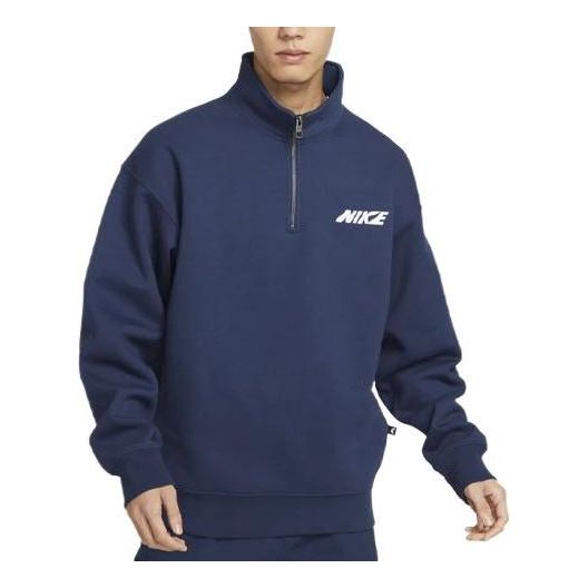 Sweatshirt Nike SB SB Fleece Half-Zip Pullover Blå | DX4249-410