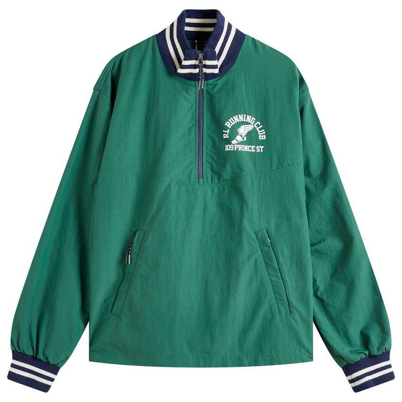 Vindjakke Polo by Ralph Lauren Ralph Lauren Run Club Pullover Jacket Grøn | 710962240001