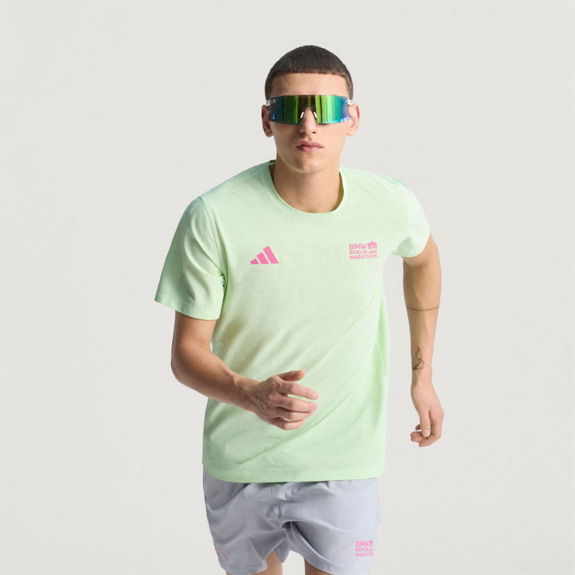 T-shirt adidas Performance BMW Berlin-Marathon 2025 Running T-Shirt Grøn | JZ2341