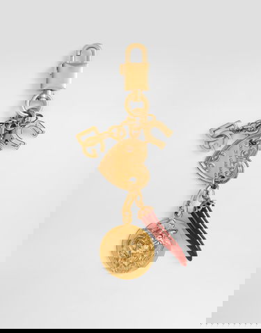 Nøgleringe Dolce & Gabbana Gold-Tone Keychain With Charms Metalisk | BI3364A65708J901, 0