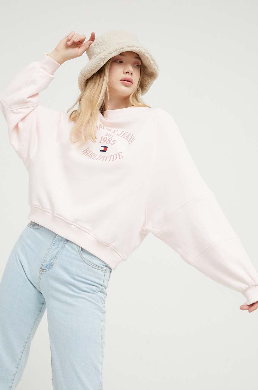 Sweatshirt Tommy Hilfiger Logo Sweatshirt Lyserød | DW0DW16137, 0