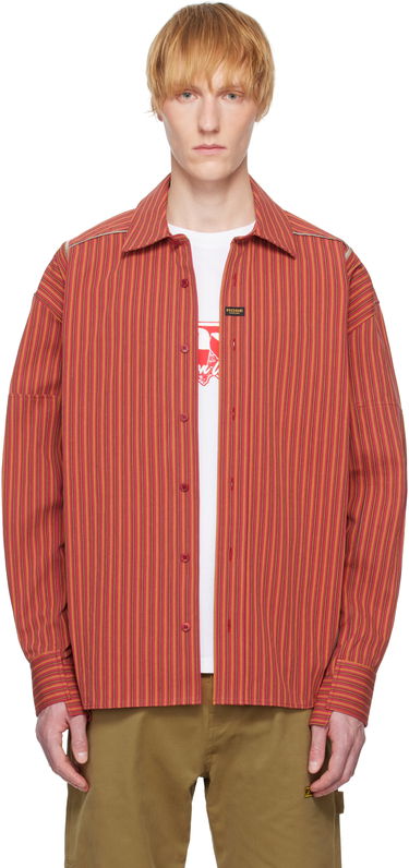 Skjorte Martine Rose Martine Rose Cut Overshirt Rød | 467WS14111, 0