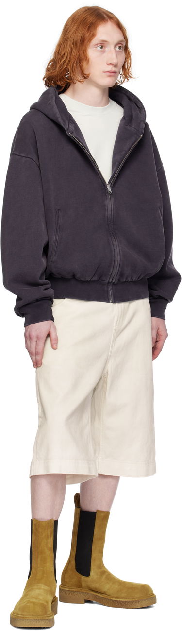 Sweatshirt Entire Studios Entire Studios Thermal Zip-Up Hoodie Lilla | ES2488IN, 3