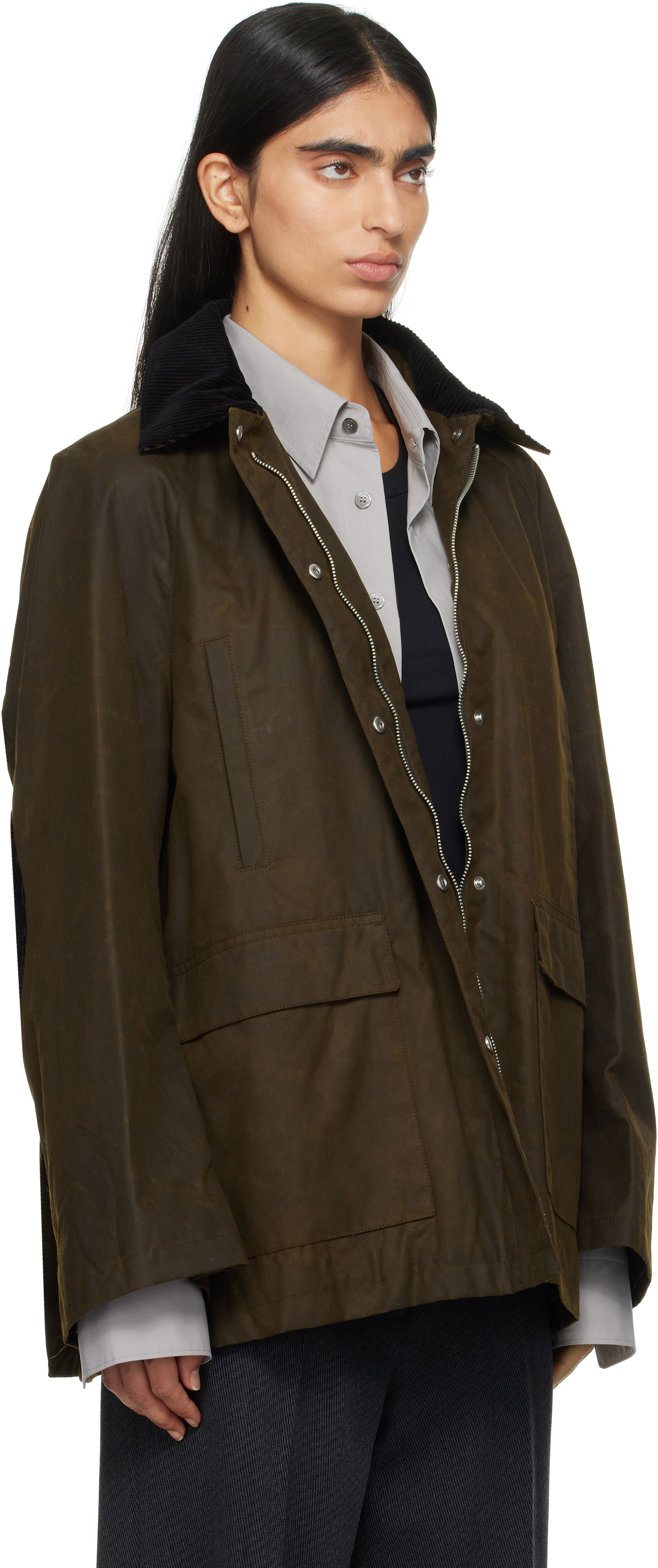 Jakke TOTEME TOTEME Country Jacket Grøn | 244-WRO4722-FB0320, 1