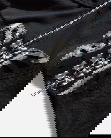 Sweatshirt Chopova Lowena Carino Cropped Hoodie Sort | 5261 BLCK, 3