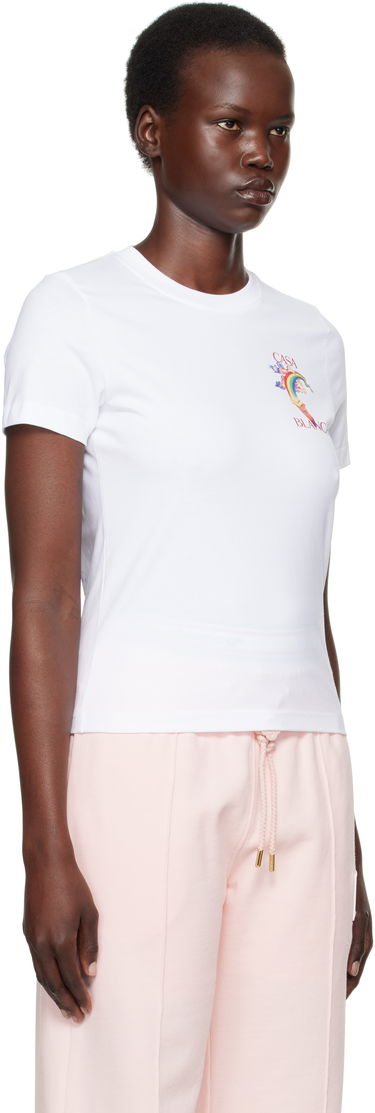 T-shirt Casablanca Nature Teacher Graphic T-Shirt Hvid | WPS25-JTS-020-02, 1