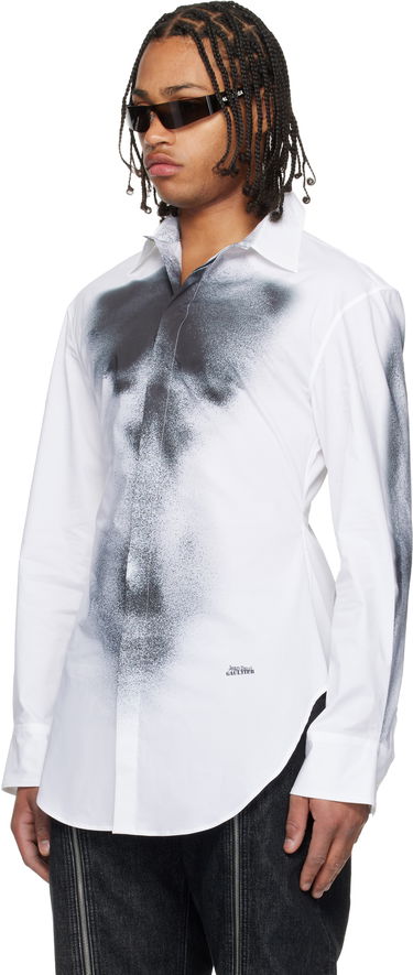 Skjorte Jean Paul Gaultier Jean Paul Gaultier Printed Body Dust Shirt Hvid | 25/04-W-ST041-C071-0100, 3