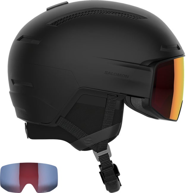 Sportsudstyr Salomon Driver Prime Sigma Plus Ski and Snowboard Helmet with Sigma Photochromic Visor Sort | L47010900, 0