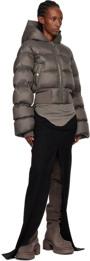 Puffer jakke Rick Owens Concordians Hooded Down Jacket Grå | RP02E4775 NPD3, 3