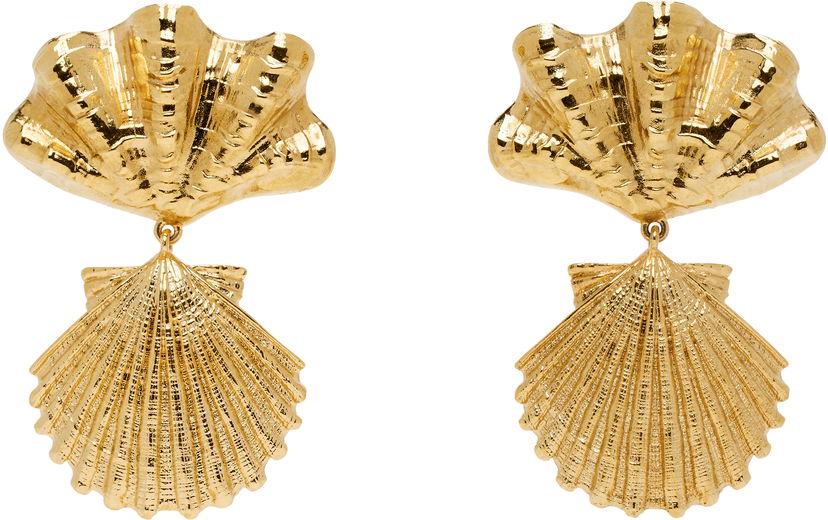 Øreringe CHLOÉ Chloé 'The Chloé Shells' Drop Earrings Metalisk | CHC25UFE32CB7