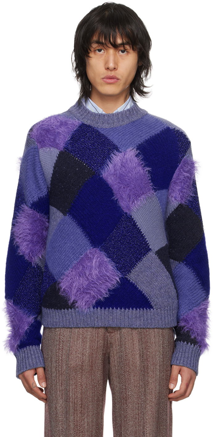 Sweater Marni Rhombus Crewneck Lilla | GCMG0379Q0 UFW010, 0