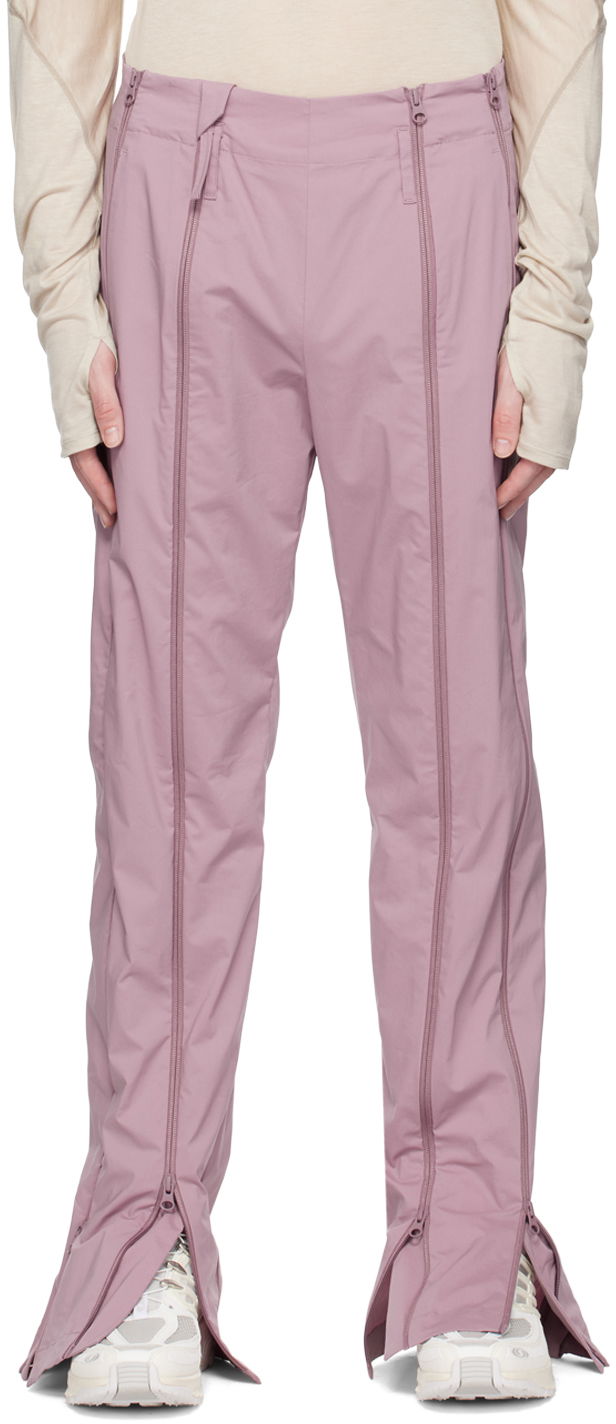 Bukser Post Archive Faction (PAF) Zip Detail Straight Leg Trousers Lilla | 5.0+ BTPC-LV