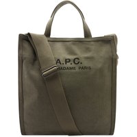 Mulepose A.P.C. Recuperation Heavy Canvas Tote Bag Grøn | CODBM-H61318-JAA, 2
