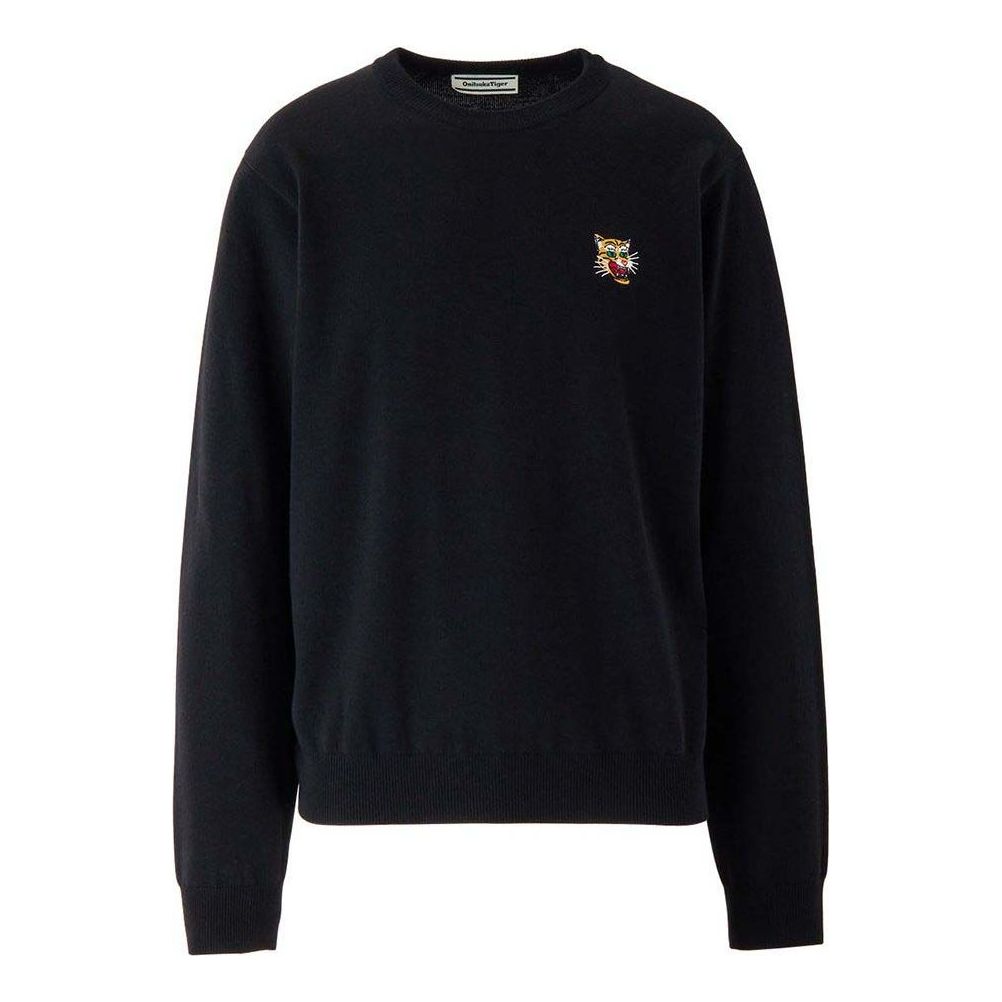 Sweater Onitsuka Tiger Embroidered Sweatshirt Sort | 2183B396-001, 0
