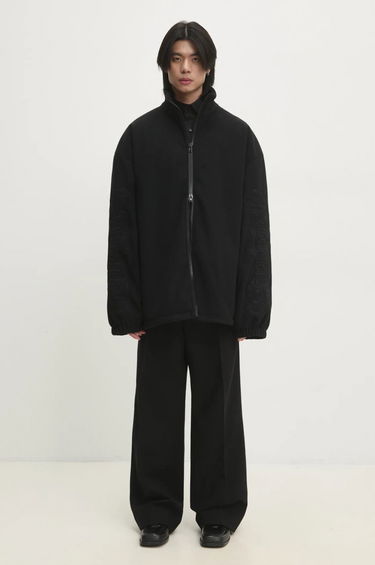 Sweatshirt VETEMENTS VETEMENTS Metal Sleeves Fleece Oversize Jacket Sort | UA66JA380B, 7