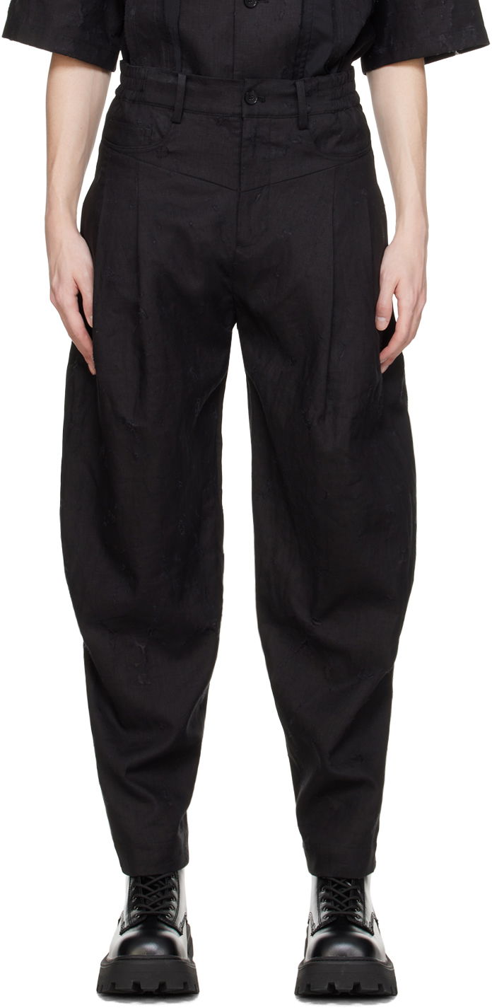Bukser Feng Chen Wang Feng Chen Wang Distressed Trousers Sort | FUS17TR06