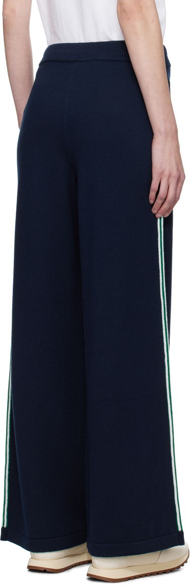 Joggingbukser Casablanca Casablanca Knit Tennis Trousers Mørkeblå | WPS25-KW-869-01, 2