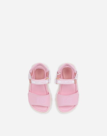 Sneakers og sko Dolce & Gabbana Technical Fabric Sandals With Dg Logo Lyserød | DL0068AY2338B405, 3