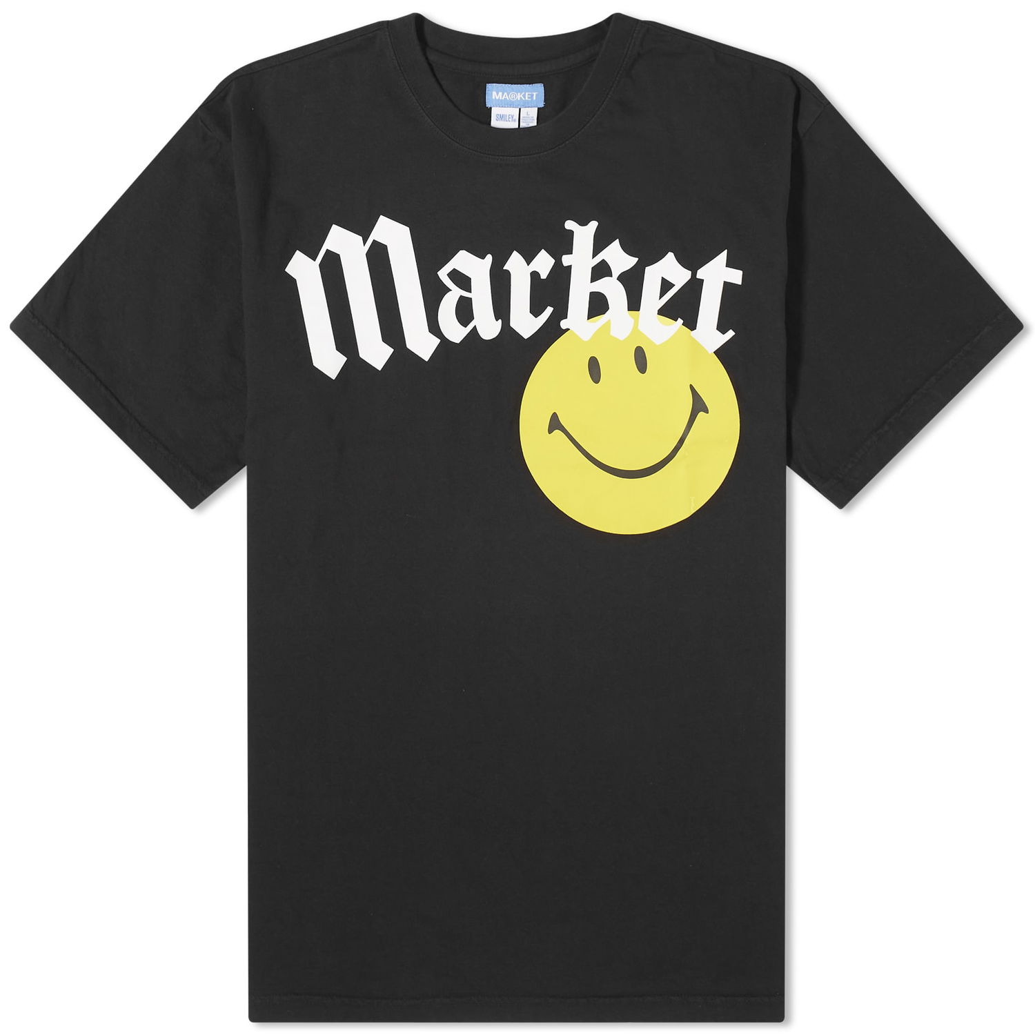 T-shirt MARKET Smiley Gothic T-Shirt Sort | 399001639-WBK, 0
