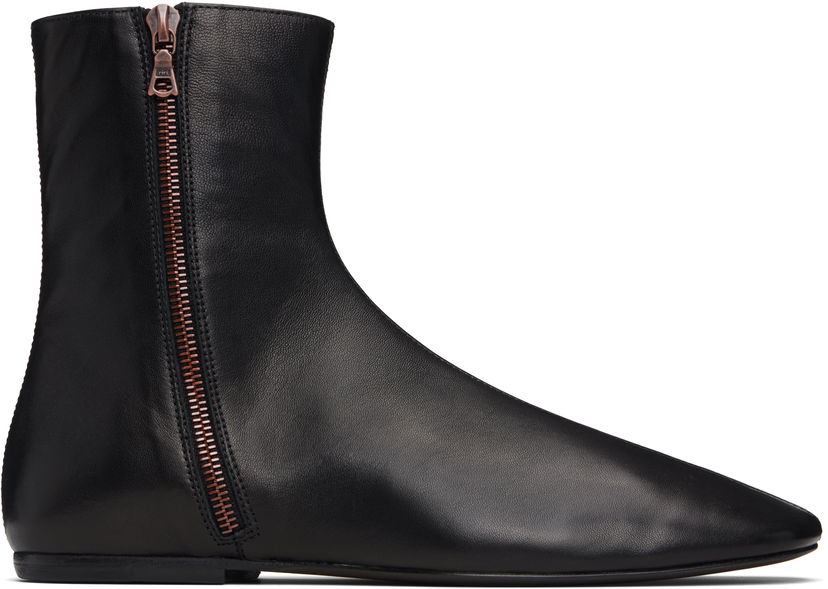 Sneakers og sko Dries Van Noten Dries Van Noten Leather Sock Boots Sort | 252-021709-112