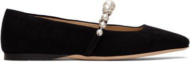 Tilbehør Jimmy Choo Jimmy Choo Ade Pearl Ballerina Flats Sort | ADE FLAT SZR, 0