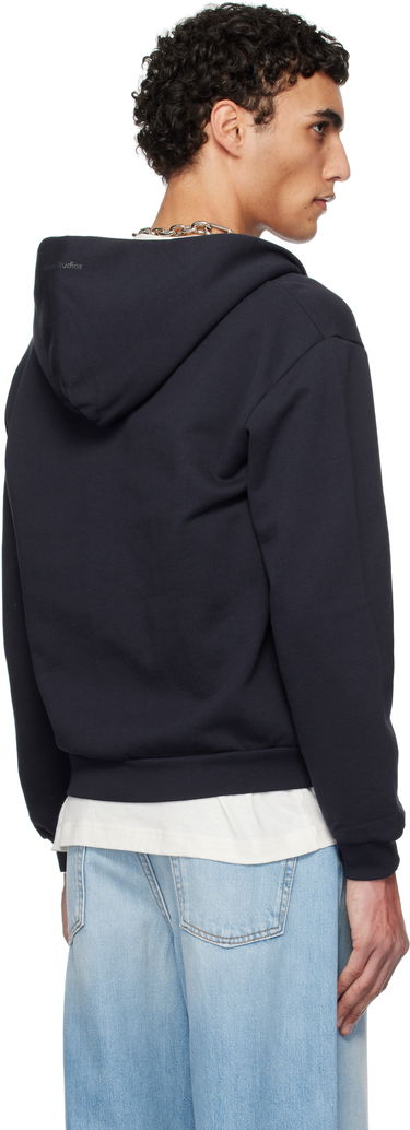 Sweatshirt Acne Studios Acne Studios Zip-Up Hoodie Mørkeblå | CI0185-, 2