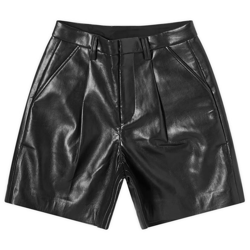 Shorts Anine Bing Carmen Black Leather Shorts Sort | A-05-9162-000