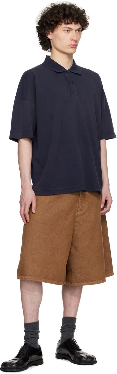 Shorts JW Anderson JW Anderson Aged Denim Shorts Brun | DT0114-PG1756, 3