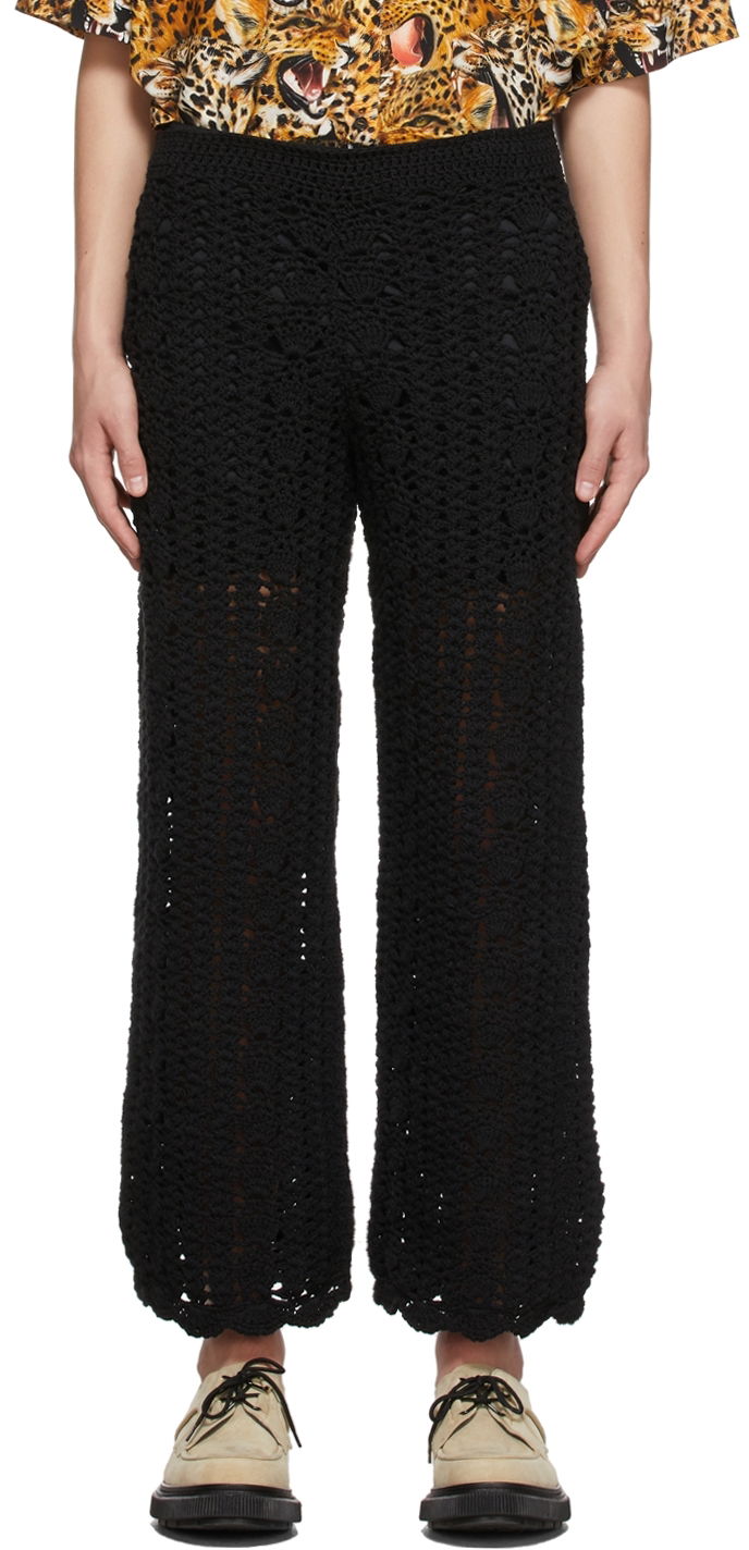 Bukser Soulland Knitted Wide Leg Trousers Sort | 21120-1162, 0