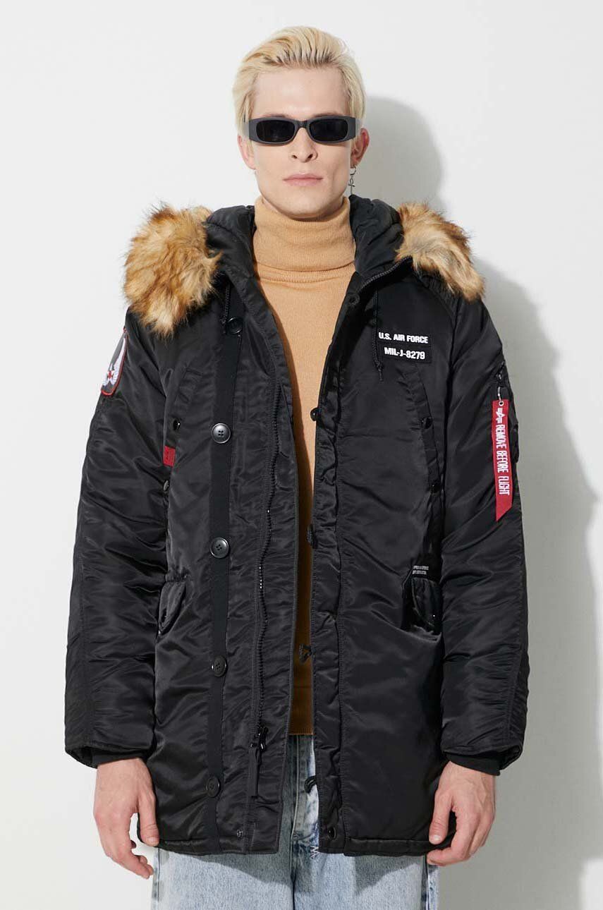 Parka Alpha Industries N3B Airborne Parka Sort | 188141.03, 0