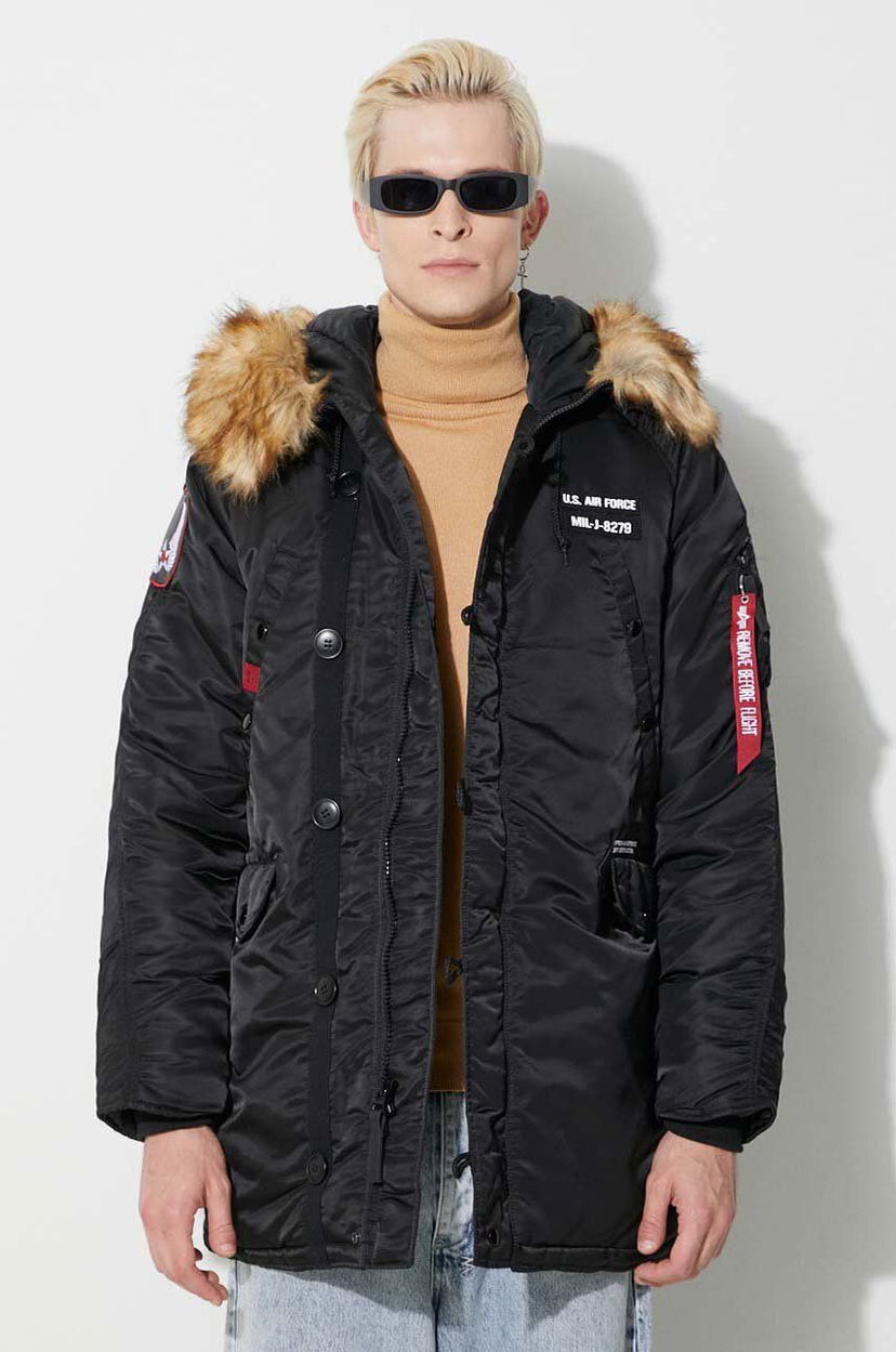 Parka Alpha Industries N3B Airborne Parka Sort | 188141.03