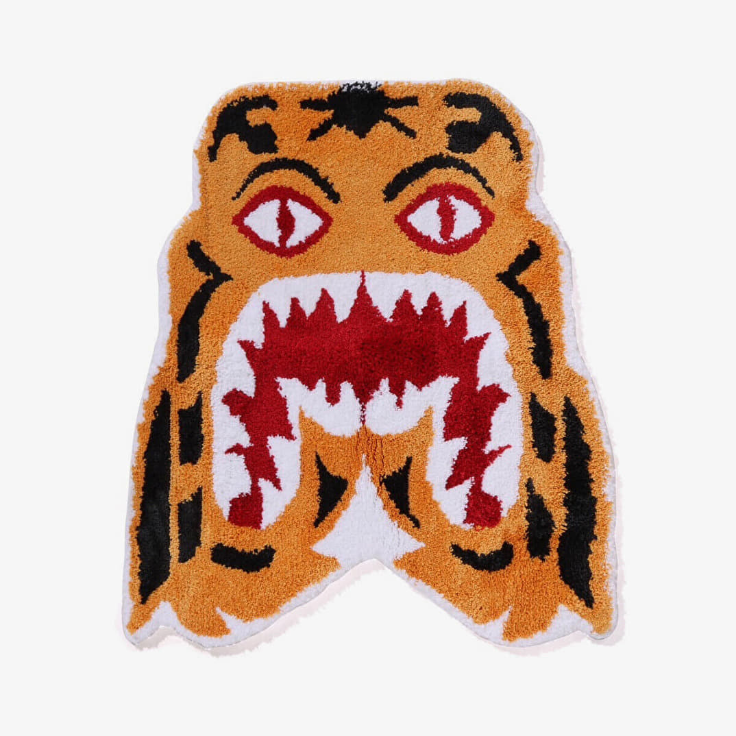 Home decor BAPE A BATHING APE Tiger Rug Orange Orange | 001HOK301007M ORG, 0