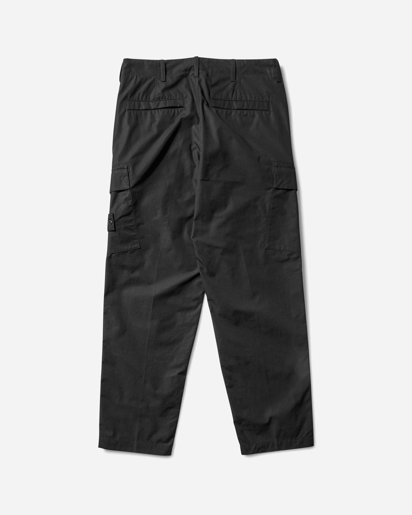 Cargo bukser Stone Island Ghost Cotton Canvas Cargo Pants Sort | K2S15-3100019-S00F1 V0029